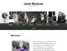 Tablet Screenshot of joanbenson.com